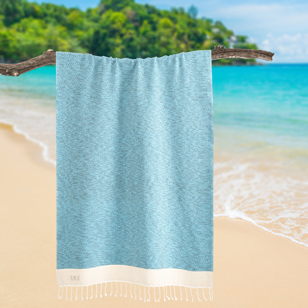 XXL Strandtuch 100x200 cm aus 100% Baumwolle – Natur Future